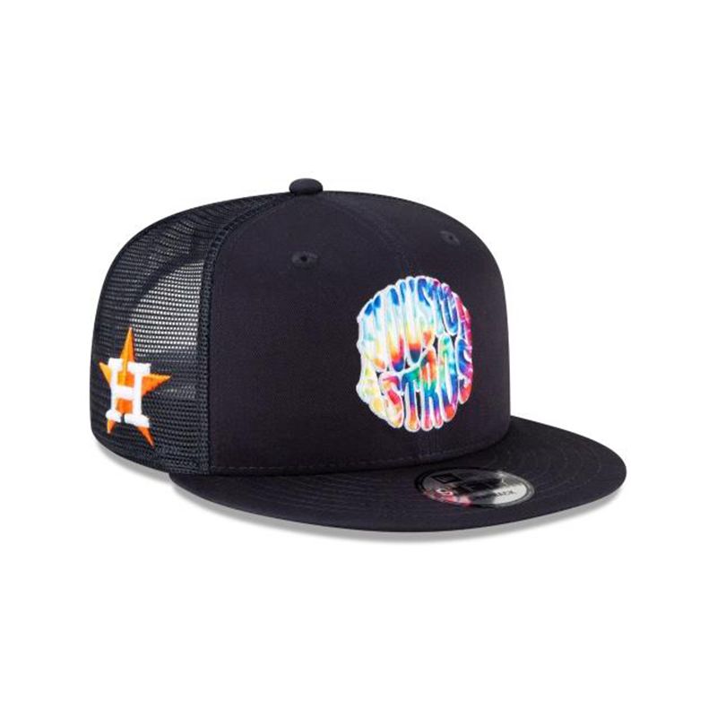 MLB Houston Astros Groovy 9Fifty Snapback (WEI6928) - Blue New Era Caps